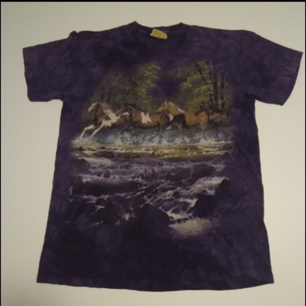 Vintage Rare* Running Horses The Mountian Shirt Sz Medium